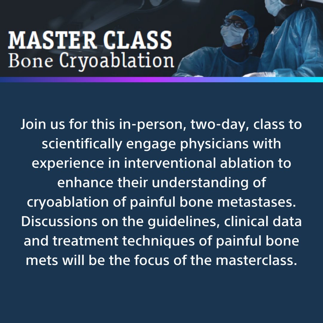 Peter Pattison (@bsc_io) on Twitter photo Ready to dive deep into bone #cryoablation? Don't miss our exclusive in-person master class this month. Learn from top experts Scott Genshaft, MD, and <a href="/rahulshethmd/">Rahul Sheth</a>. Limited spots available – secure yours today: bit.ly/3XufGQH Ready to dive deep into bone #cryoablation? Don't miss our exclusive in-person master class this month. Learn from top experts Scott Genshaft, MD, and <a href="/rahulshethmd/">Rahul Sheth</a>. Limited spots available – secure yours today: bit.ly/3XufGQH