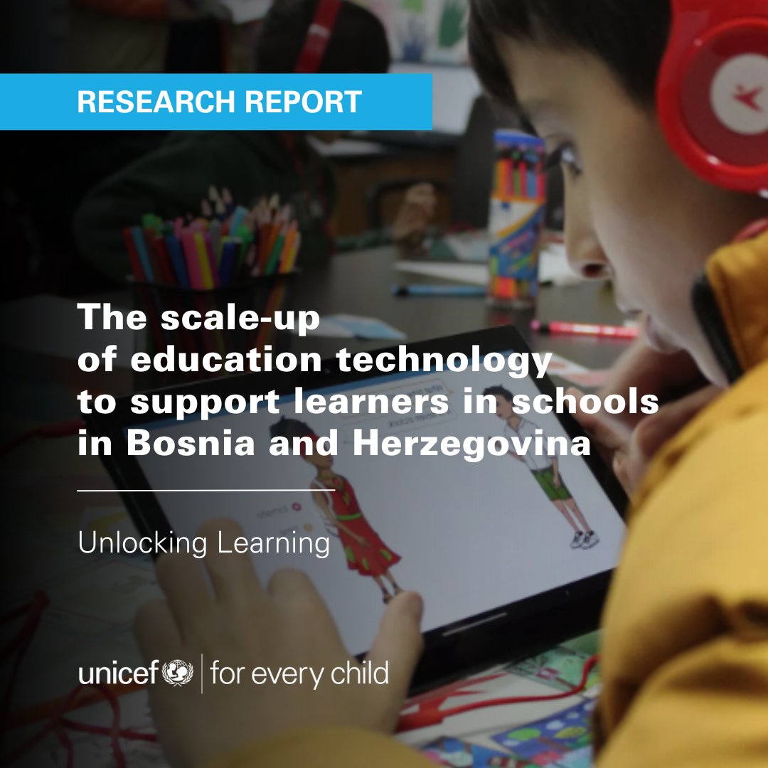 UNICEF Innocenti (@unicefinnocenti) on Twitter photo 📲Explore our new research from Bosnia & Herzegovina on how to successfully scale up #BlendedLearning -- using both digital + traditional teaching tools to enhance language learning.
💡Learn how <a href="/UNICEFBiH/">UNICEF BiH</a> is preparing schools & supporting teachers ➡️ uni.cf/3RbSId8 📲Explore our new research from Bosnia & Herzegovina on how to successfully scale up #BlendedLearning -- using both digital + traditional teaching tools to enhance language learning.
💡Learn how <a href="/UNICEFBiH/">UNICEF BiH</a> is preparing schools & supporting teachers ➡️ uni.cf/3RbSId8