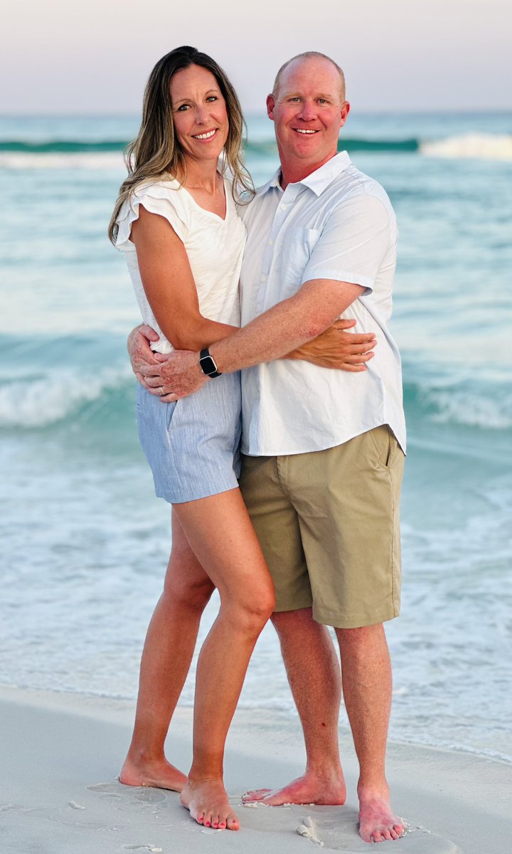 CoachJoshLynn's tweet photo. 16 years with Pam!  Happy anniversary to the most selfless person I know. The very best Wife, Mother and Example for young women!  4 Coaching stops in 4 Towns, 10 Houses, 3 Kids and 1 French Bulldog who doesn’t like Graduate assistants!  #D1 🎀 https://t.co/aWTpQqTOL6