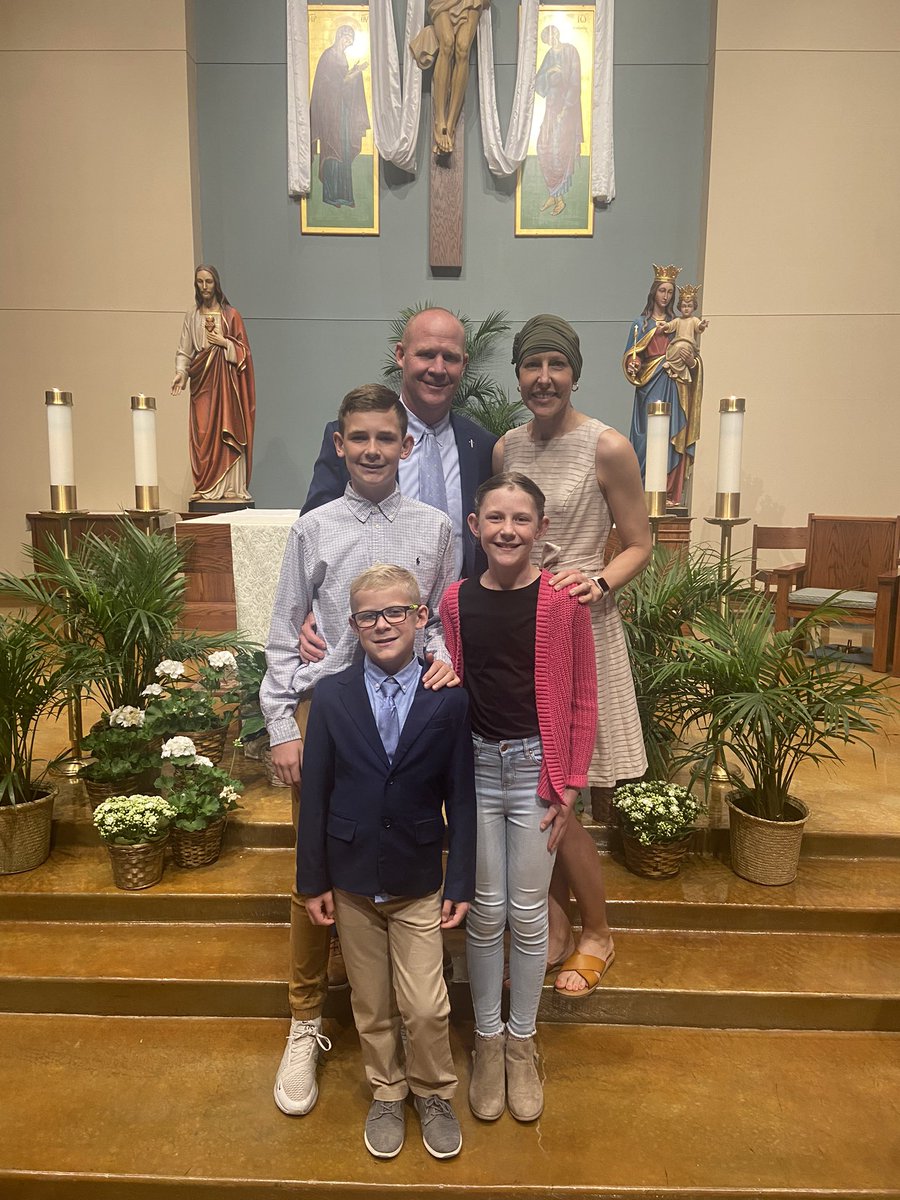 CoachJoshLynn's tweet photo. 16 years with Pam!  Happy anniversary to the most selfless person I know. The very best Wife, Mother and Example for young women!  4 Coaching stops in 4 Towns, 10 Houses, 3 Kids and 1 French Bulldog who doesn’t like Graduate assistants!  #D1 🎀 https://t.co/aWTpQqTOL6