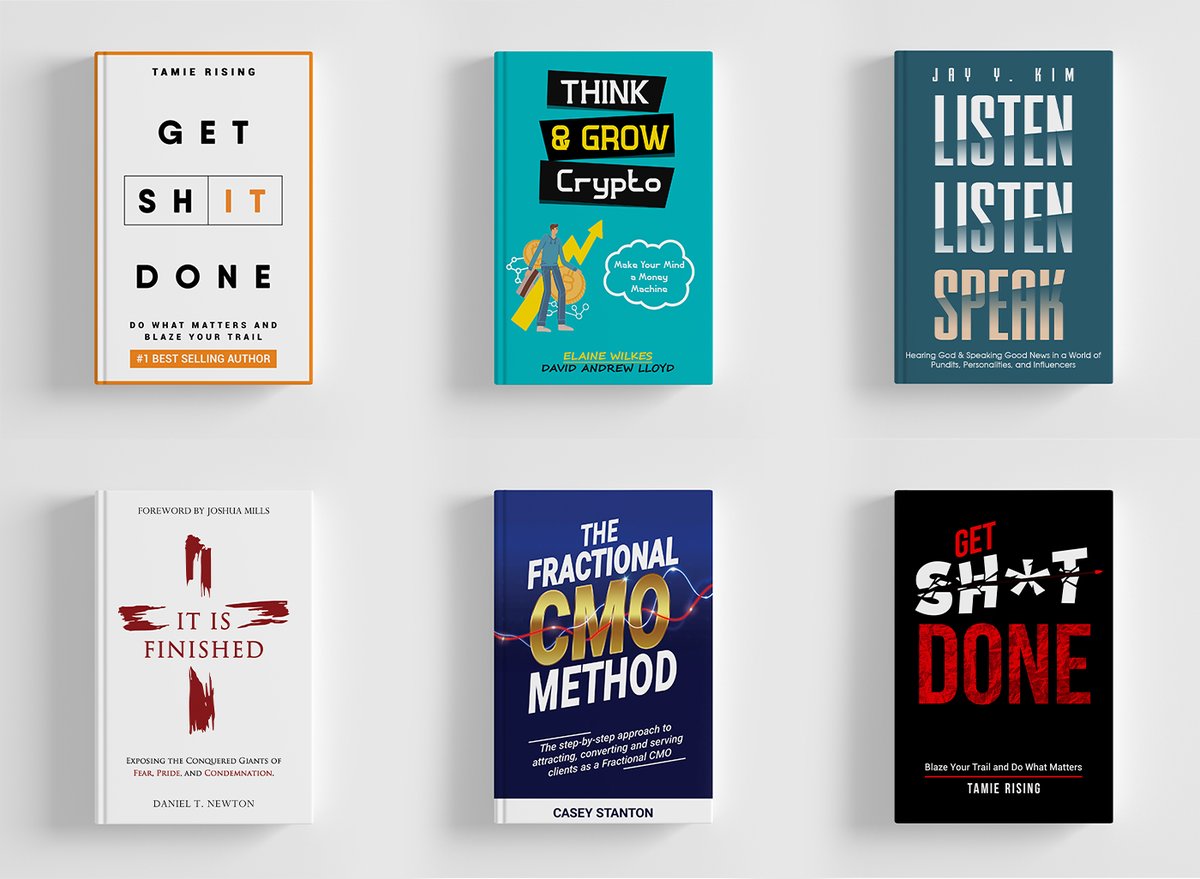 D_CloudDigital's tweet photo. These book cover designs were created for different clients. Every design was created depending on individual client needs and requirements.

Full Project: https://t.co/OlJqfSzVle

#bookcover #cryptobook #minimaldesign #minimal #christian #jusus #listenspeak #audiobook #ebook https://t.co/hpkgg2ebP8