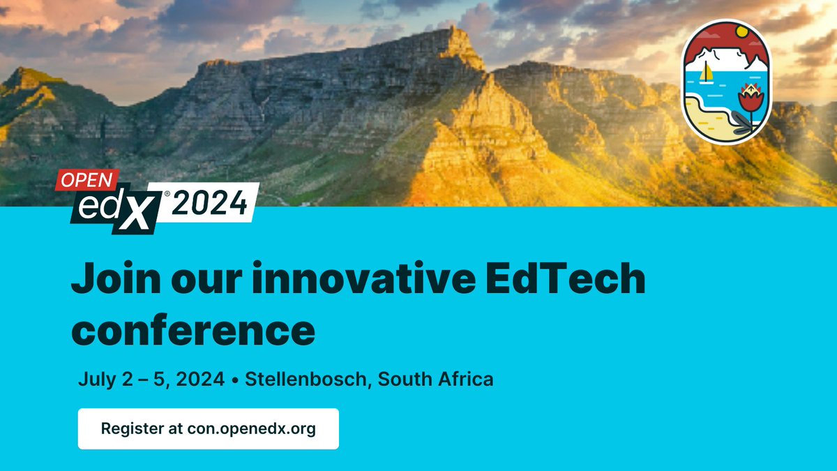 🌍🎓 Join us at the Open edX Conference 2024 in Stellenbosch, South Africa! Register today: con.openedx.org
#OpenedX #conference #2024 #edtech #elearning #lms #opensource #technology #community #stellenbosch #southafrica