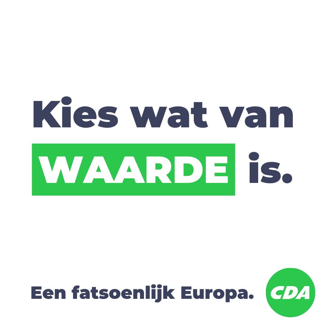 cdavandaag's tweet image. Kies vandaag wat van waarde is. 
Kies #EenFatsoenlijkEuropa. 🤝🇪🇺
#StemCDA 🗳️