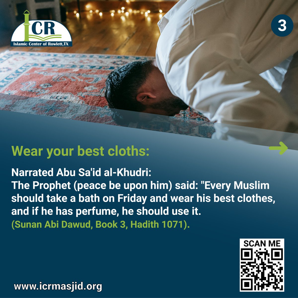 icrmasjid's tweet image. Embrace the Sunnah of Friday to enrich your faith and connect with the blessings of this special day. 🌹🕌 #FridaySunnah #JumuahMubarak #IslamicPractices #Faith #BlessedFriday Support our initiatives and donate today at icrmasjid.org/donate/