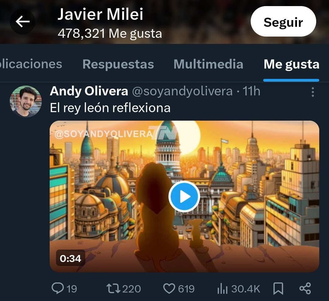Mirá lo que likeó Milei (@mileilikea) on Twitter photo 