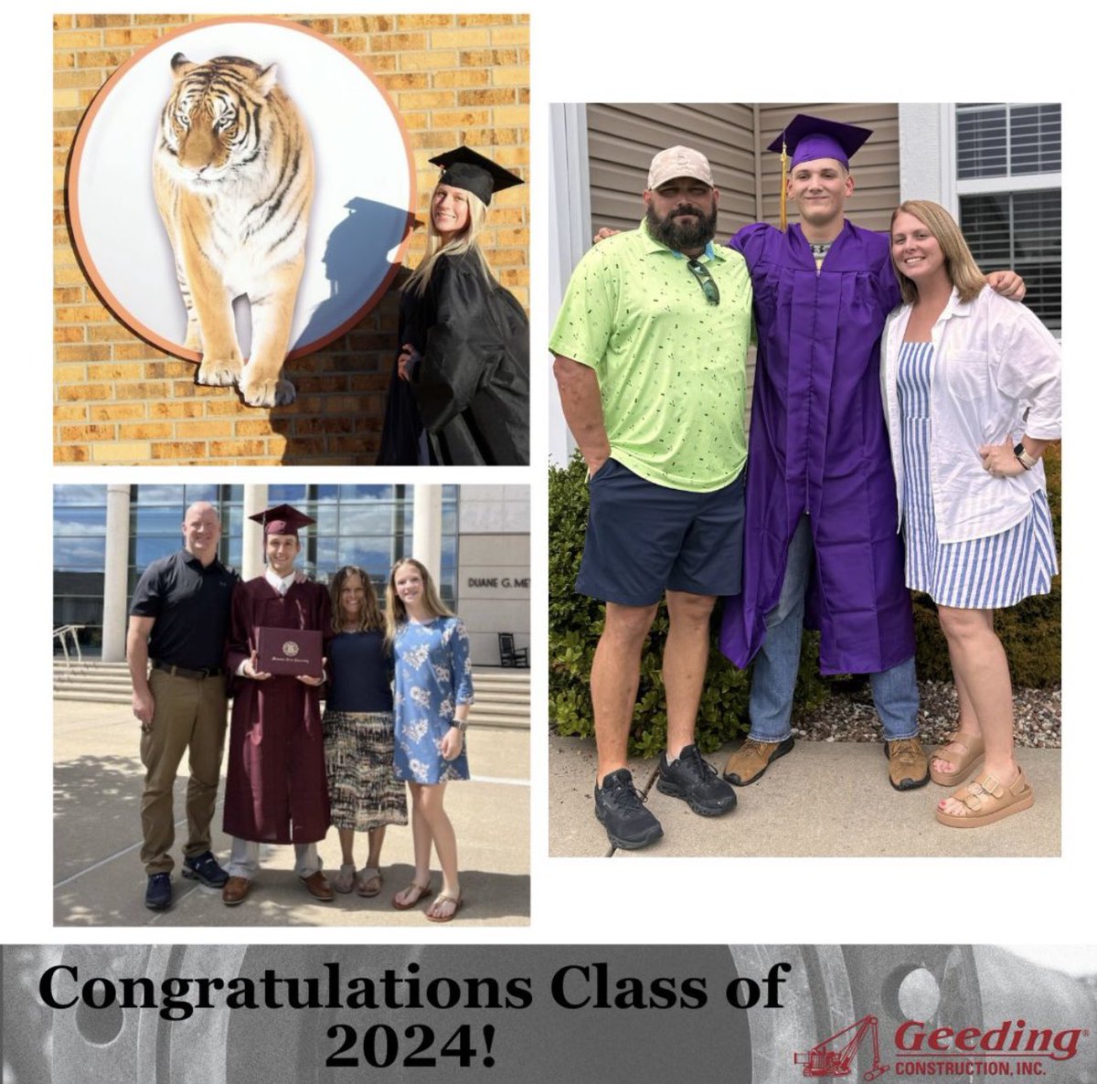 GeedingInc's tweet photo. Congratulations to the Class of 2024! Geeding Construction, Inc. wishes you the best of luck in your future endeavors. https://t.co/B7qVvaVvD7
