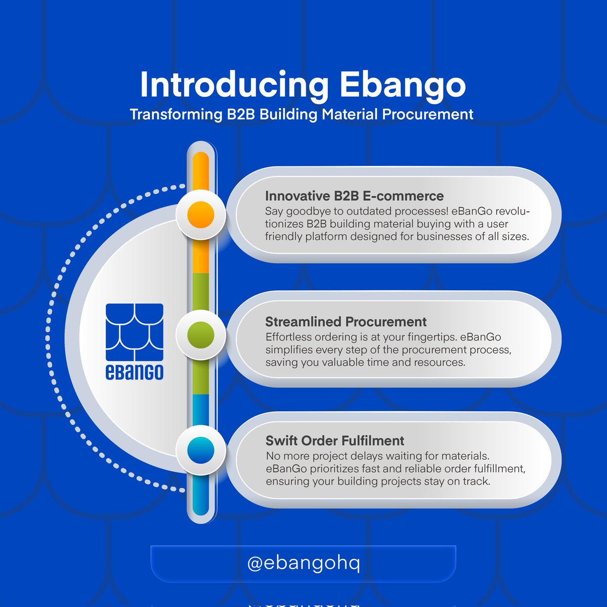 ebangohq's tweet photo. Experience the eBanGo advantage.
-- enjoy user-friendly platform designed for businesses of all sizes.
-- effortless procurement process that saves you stress
-- get the materials you need, fast! #NoProjectDelays
#ProcurementSimplified #BuildingEfficienc #FutureofConstruction https://t.co/IUzUxZIjyK