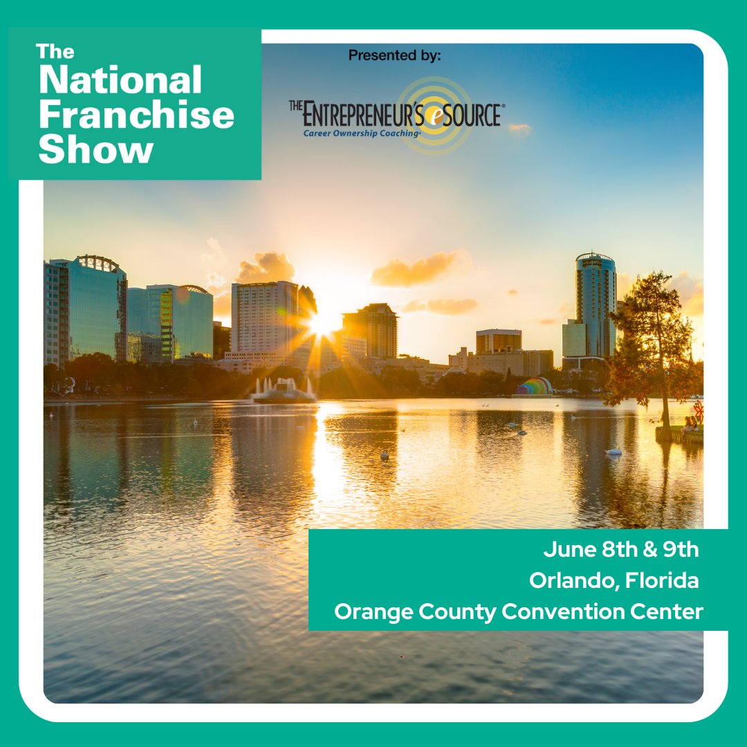 Experience The National Franchise Show in Orlando, FL, June 8-9!  Explore all the benefits that franchising can offer. Feel confident in your business decision. 

Don't let this opportunity pass by.   For more information: franchiseshowinfo.com/orlando-visitor 

#Franchise 
#Orlando 
#Success