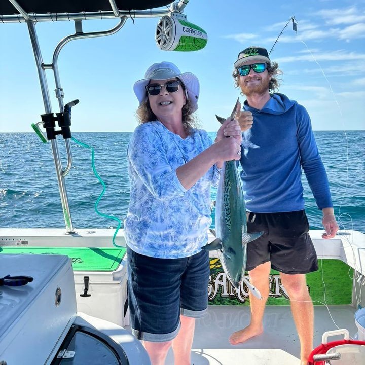 Bigangler's tweet photo. #FishingReport 6/4/24
Today was a breeze! Two 5-hour shark trips: released 3 sharks (12ft dusky, 8-9ft sandbar, 10ft bull) on the first, plus Bonitas and Jack Caravelles. Second trip: small shark, big Goliath grouper, and another 10ft shark. Epic day! https://t.co/VBm6Q3pW9p