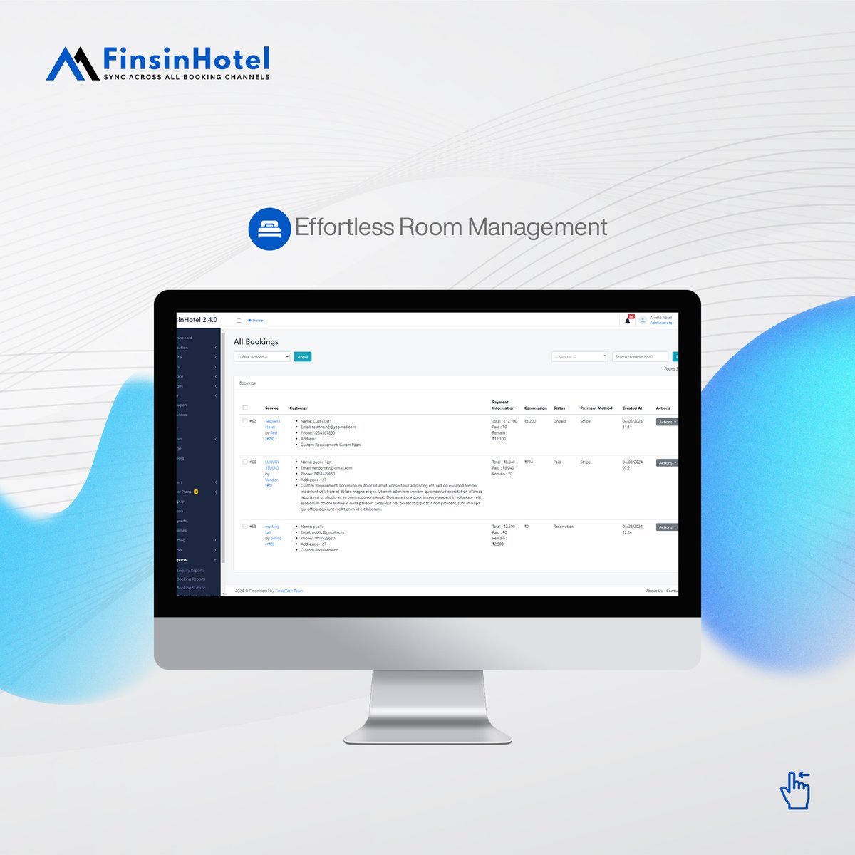 FinsinHotel's tweet photo. FinsinHotel: Simplifying Hospitality β Stay Smart with Us!ππ
#HotelManagement #SmartHospitality #SeamlessStays #HospitalitySolutions #StaySmart
#HotelInnovation #HospitalityMadeEasy #FinsinHotel #HotelSuccess #StreamlinedStays #FinsinHotel #finsin #checkinmyhotel #trip #India https://t.co/xhVfHvmE2B