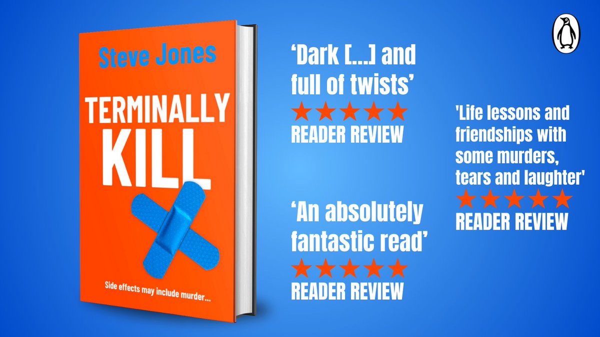 MichaelJBooks's tweet photo. THE NEW WICKEDLY DARK COMEDY IS OUT NOW!

Ray is about to die. But he’s nobody’s victim . . .

‘A mixture of life lessons and friendships with some murders, tears and laughter thrown in’ ⭐️⭐️⭐️⭐️⭐️ REVIEW

#TerminallyKill by @stevejones, out now: https://t.co/EkOERzqePs https://t.co/p8yxmLoOqT