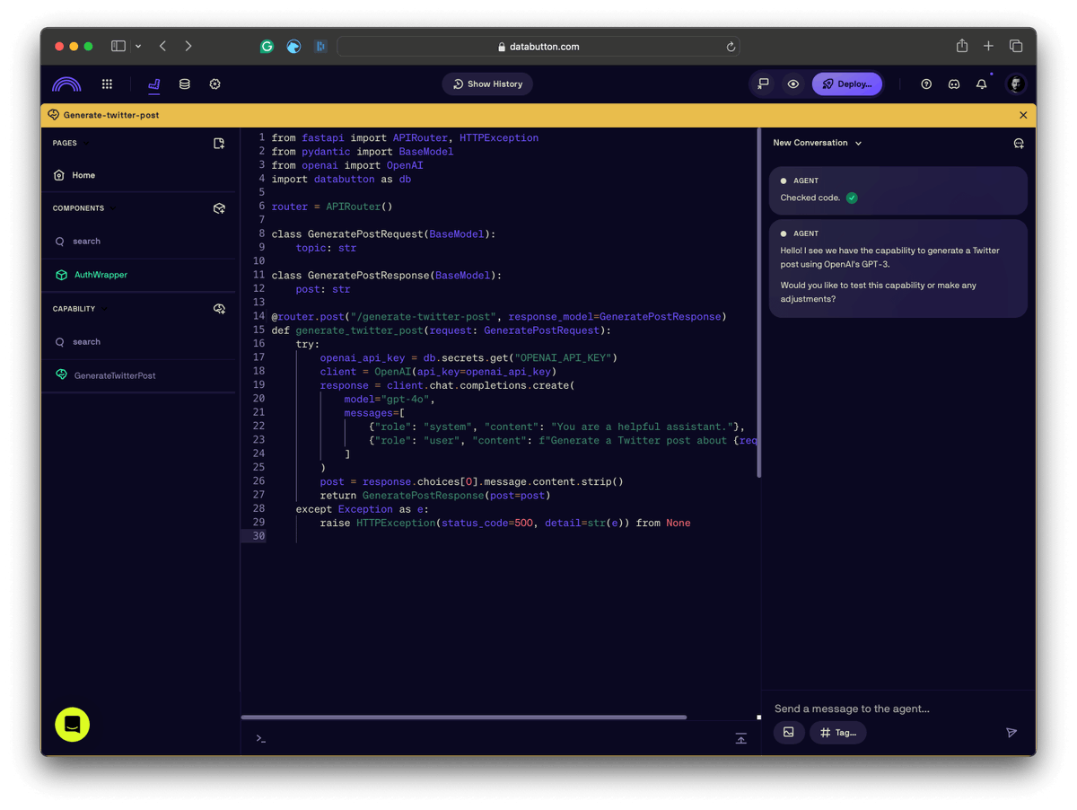 Devin is no longer the only AI Software Engineer.

@DatabuttonHQ just launched another one, and you can sign up for it right now.

When I started building software, it took me weeks to build what I can do today in a few minutes.

This is nuts! Here is how you can check it out: