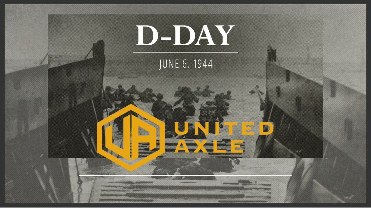 unitedaxle's tweet image. 🇺🇸🔧 Commemorating D-Day, we pay tribute to the bravery of those who fought for freedom.

#DDay #UnitedAxleSalutes #StrengthAndService #greatestgeneration #WWII