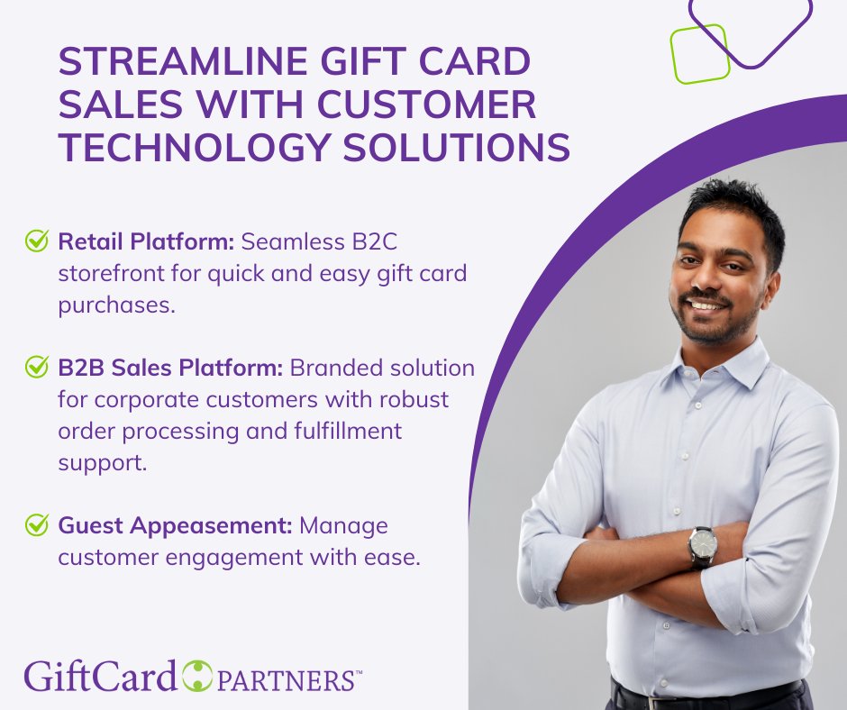 deborahmerkin's tweet image. 📢 Transform the way you sell gift cards with technology solutions from GiftCard Partners. We&apos;ll help streamline operations, improve customer satisfaction, and boost your sales. 📲 Request a consultation today!
hubs.li/Q02yj1jh0
#BusinessGrowth #GiftCardSolutions