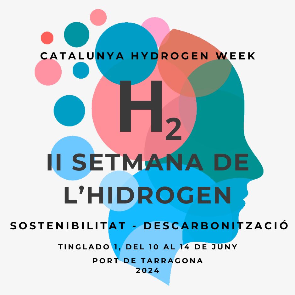 xarxaH2CAT's tweet photo. La próxima setmana teniu una cita amb la Setmana de l'hidrogen de Catalunya que se celebrarà del 10 al 14 de juny al @PortTarragona. Dimecres 12 de juny organitzem la jornada “L’ecosistema de la innovació en l’àmbit de l’hidrogen renovable a Catalunya”.

https://t.co/ComLakFEBr https://t.co/TH2aT9dXB8