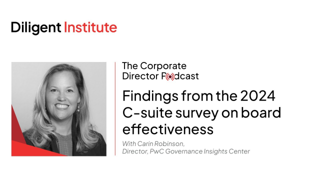 Gregory6123's tweet photo. In the latest 'The Corporate Director Podcast', Carin Robinson, of PwC’s Governance Insights Center, shares key findings from our survey on board performance, director turnover, responsibilities, &amp; bridging the gap between boards &amp; management. Listen Now! https://t.co/fC0yr2iU37 https://t.co/FBM3TPQ8MJ