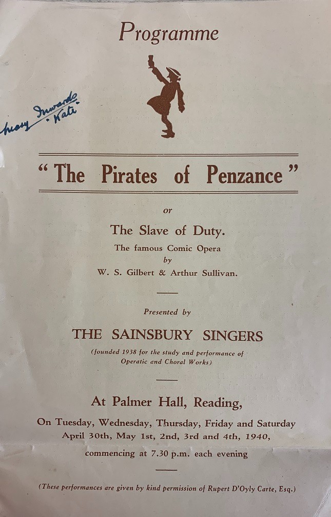 This month's highlight is now available to view online: rdguk.info/vIRoh . It looks at a newly catalogued records of Betty Wyatt (née Tribe), a member of Sainsbury Singers. We take a look at The Sainsbury Singers' early productions and how they overcame loss during WW2.