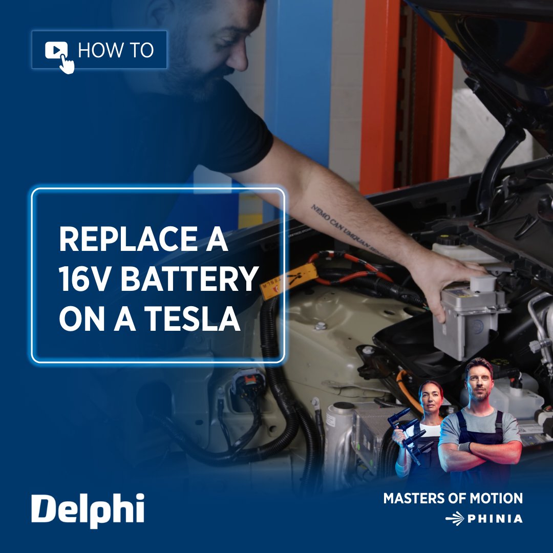 delphiautoparts's tweet image. When a Tesla #16vBattery fails, the car won't start. So at the first sign of an error it’s important to carry out a diagnosis. With step-by-step guidance, we show you how to do that and replace the lithium-ion battery in this #MastersOfMotion video. 

ow.ly/LJFe50RNygx
