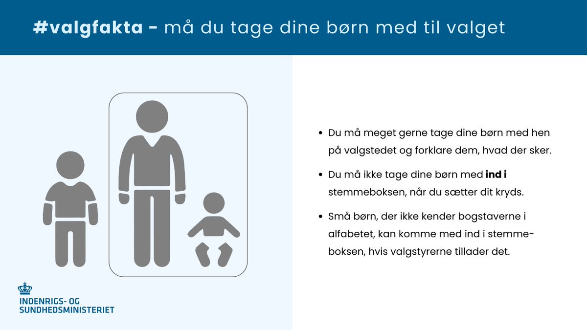 Europa-Parlamentsvalg: Må du tage dine børn med til valget? #valgfakta