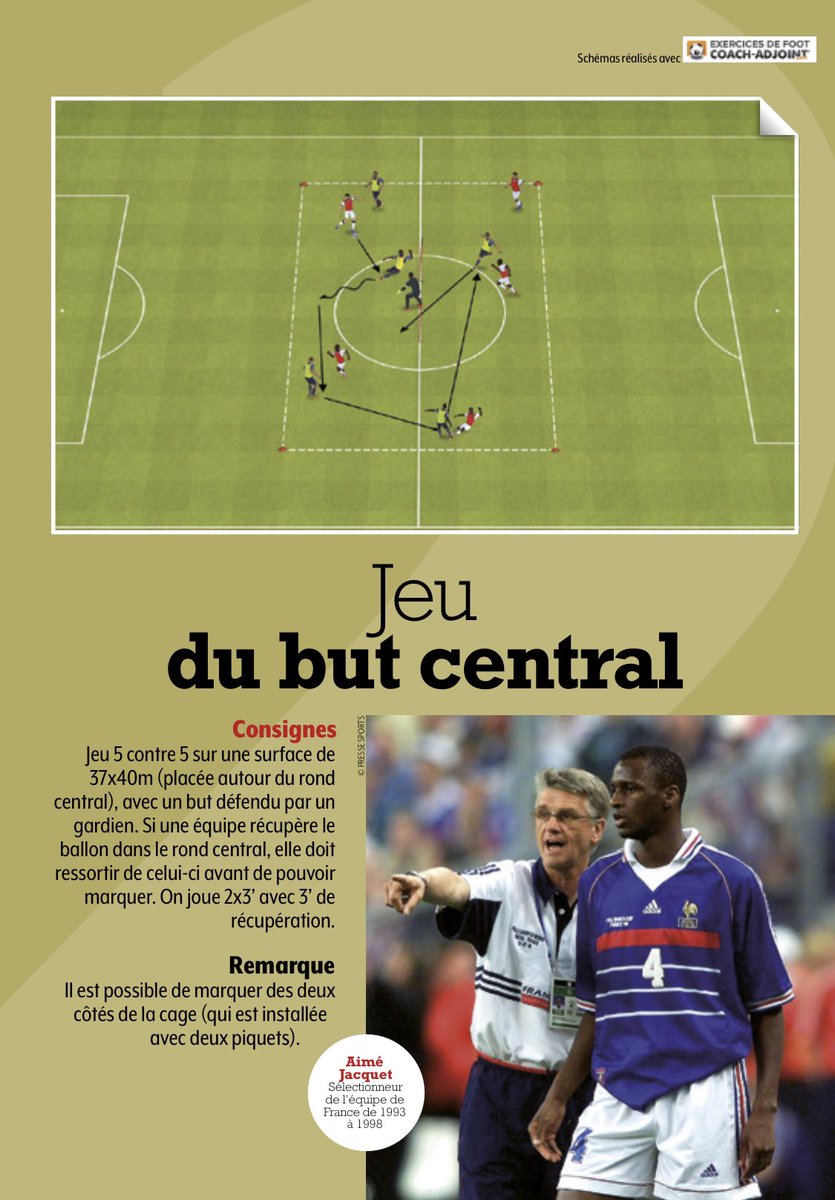 Dans mon carnet pratique du dernier numéro de @VestiairesMag je vous propose un exercice signé Aimé Jacquet 🏆🇫🇷⚽️😊