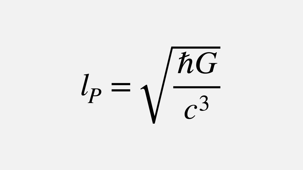 fermatslibrary's tweet image. The Planck Length is the smallest measurable length in the Universe at 1.616 × 10⁻³⁵  meters. 

It is calculated from three physical constants: the speed of light (c), the Planck constant (h), and the gravitational constant (G).