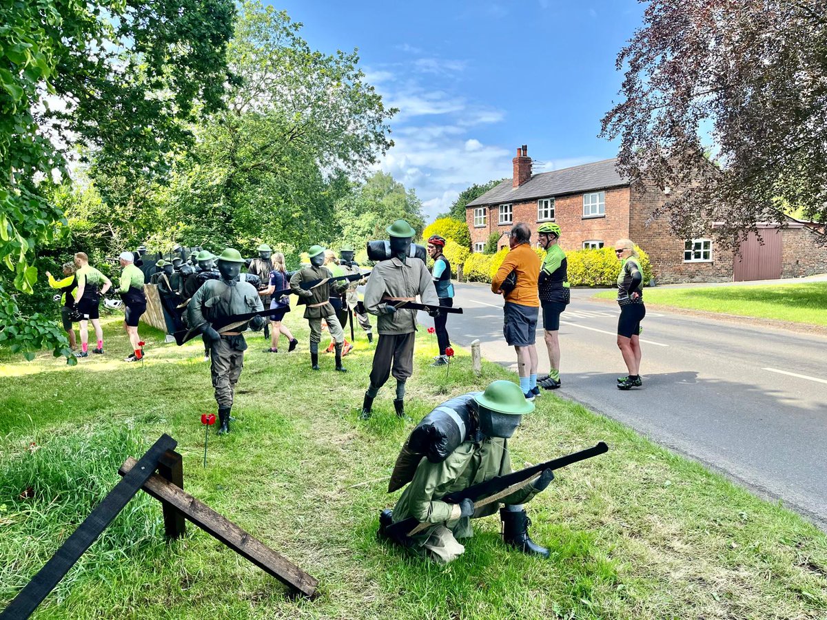 Members of Tatton Velo took time today to remember and honour those that fell on D Day 80 years ago