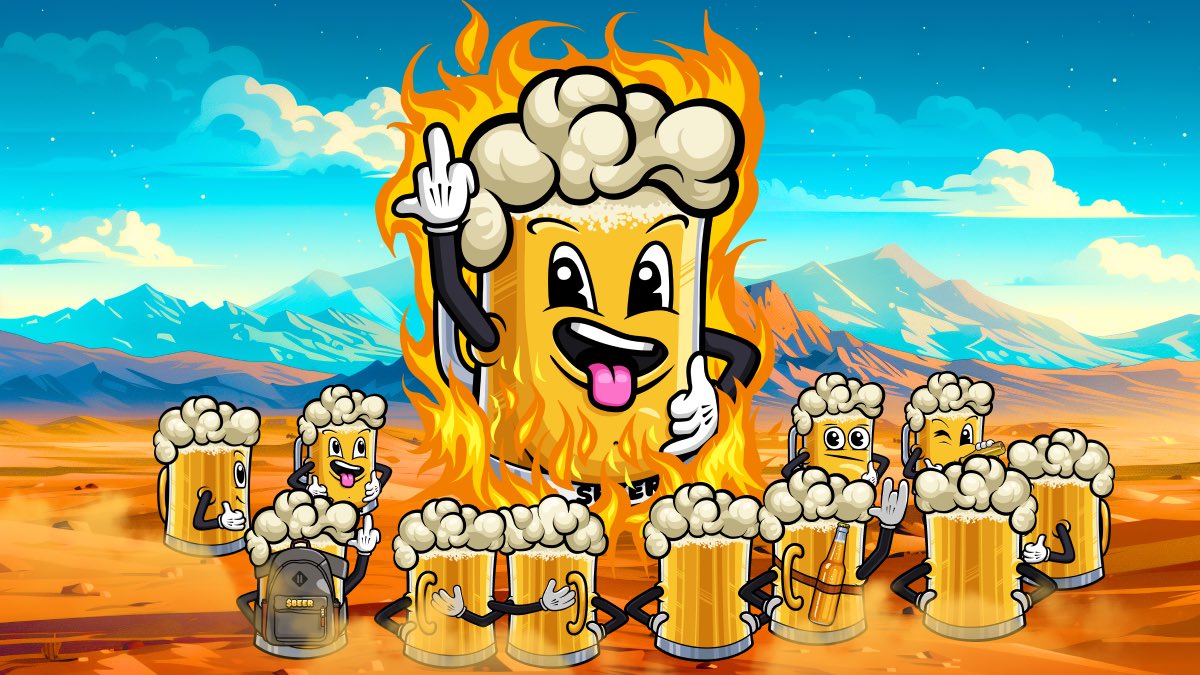 🔥🍻 BEERNING MAN STARTS NOW! 🍻🔥

The 1B $BEER burn was our starting signal 🟢

Send ONLY $BEER (10k tokens = 1 ticket 🎫) to FAhaQyx7gggPQJF6ZtrwzoUd4W9YfZMzHjqBJ6gimWZd

More details 👇🧵