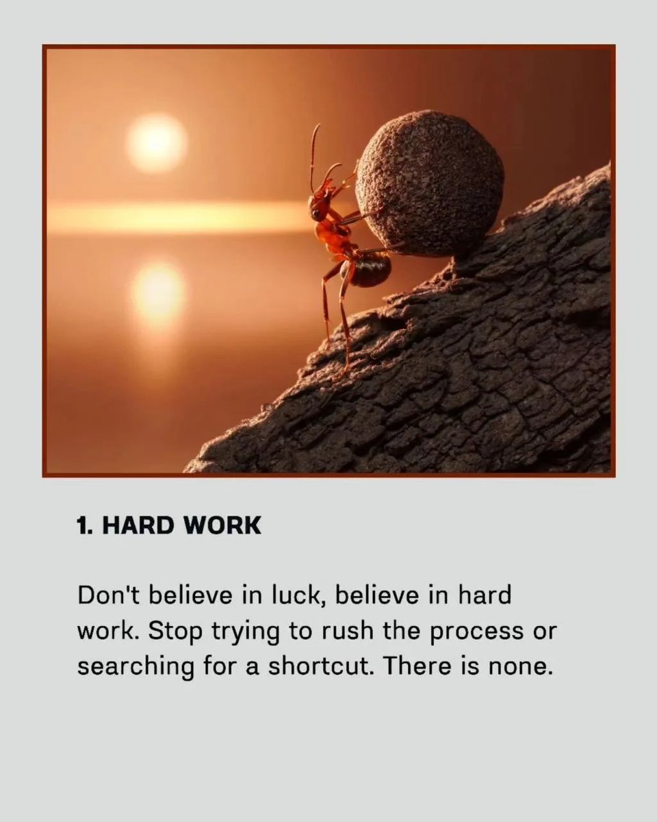 Success demands these 6 things:

1.