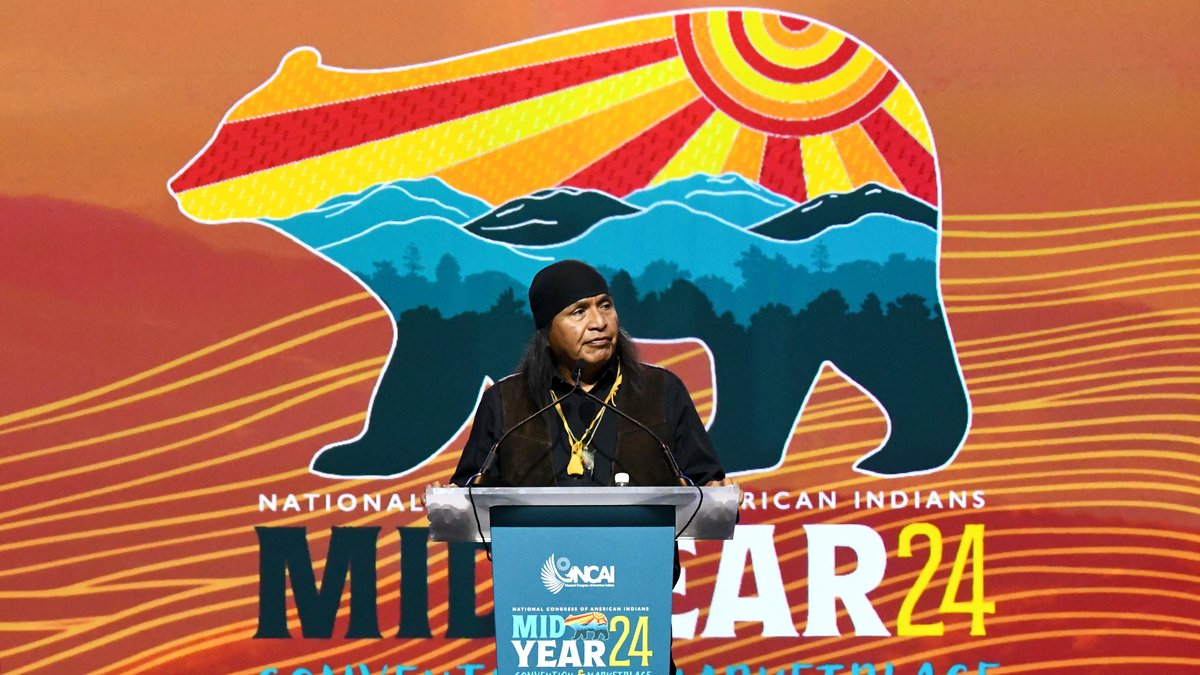NCAI1944's tweet image. After an incredibly full week packed with federal speakers, panels on issues of critical importance to #IndianCountry, and so much more— we have now reached our Fourth and final General Assembly of #NCAIMY24! 

The meeting has been called to order by NCAI First VP Brian Weeden.