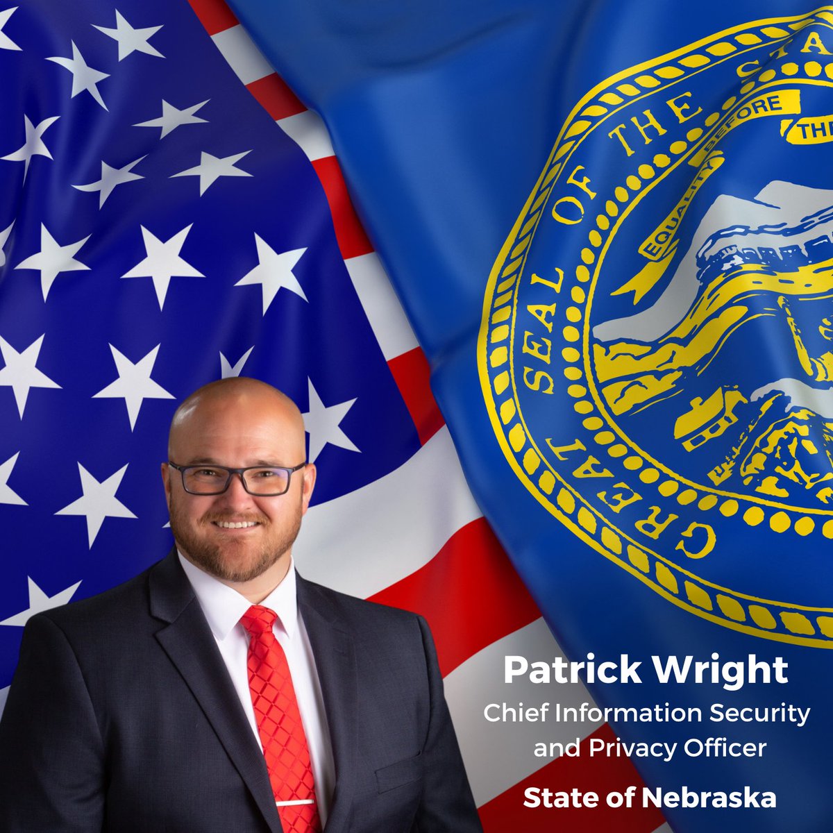 Nebraska_OCIO's tweet image. We are proud to announce that Patrick Wright, Chief Information Security and Privacy Officer for the State of Nebraska, has been elected to the Multi-State Information Sharing and Analysis Center (MS-ISAC) Executive Committee! @CISecurity

#MSISAC #IndustryLeadership