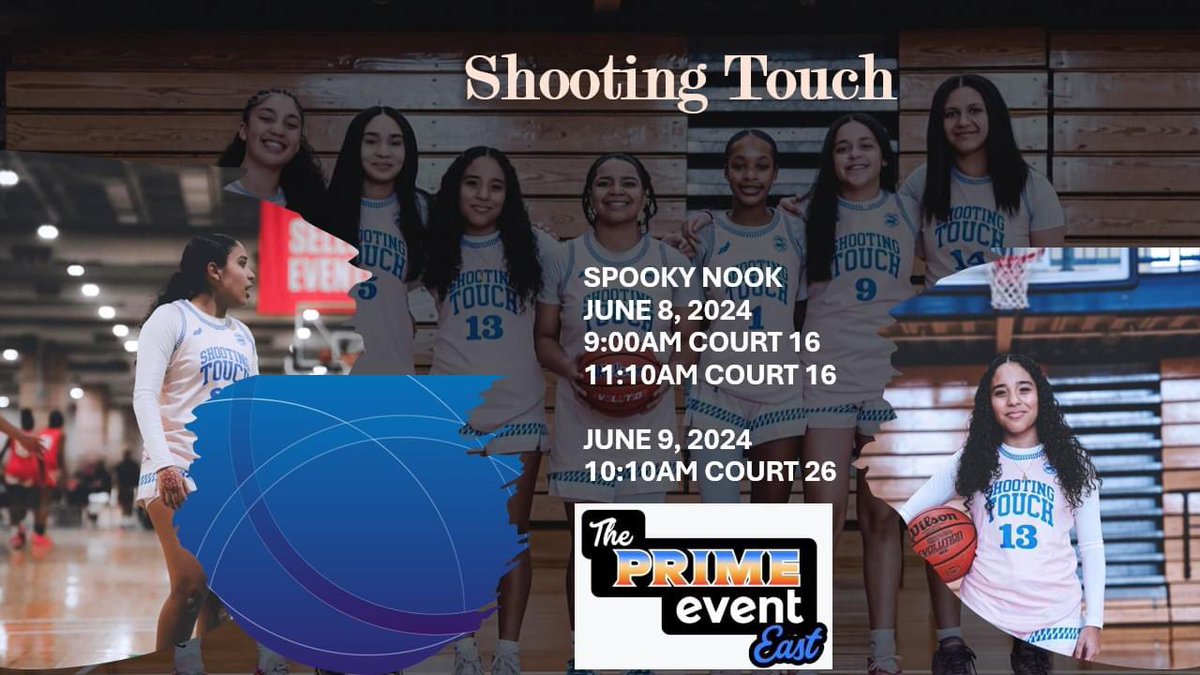 V13Resto's tweet photo. Catch us in PA this weekend β¬οΈ @ShootingTouchMA
@JrAllStarBB @PrepGirlsHoops
@PGHNewEngland @HoopDreamsGirls @SelectEventsBB
.
.
#betongirls #baller #staytuned #ballislife #vitiligo #makesmeunique #girlsbasketball
#motivation #dedication
#determination #hardwork #teamwork https://t.co/k8GCV9YyUm