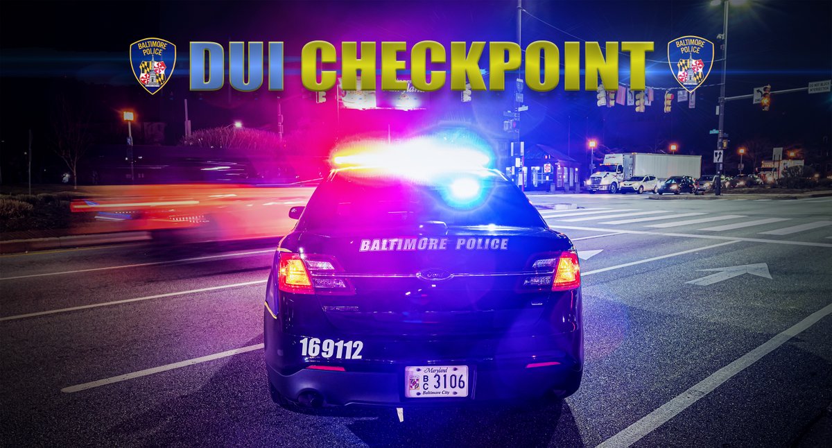 BaltimorePolice's tweet photo. BPD will hold a DUI enforcement checkpoint in the 2100 block of Harford Road on July 6, 2024, from 7 p.m.-3 a.m.
Keep yourself and others safe! Never drive while intoxicated, don’t text and drive and obey traffic laws.
https://t.co/rqzrXurNMe
#PublicSafety
#DUIenforcement
#BPDproactivity