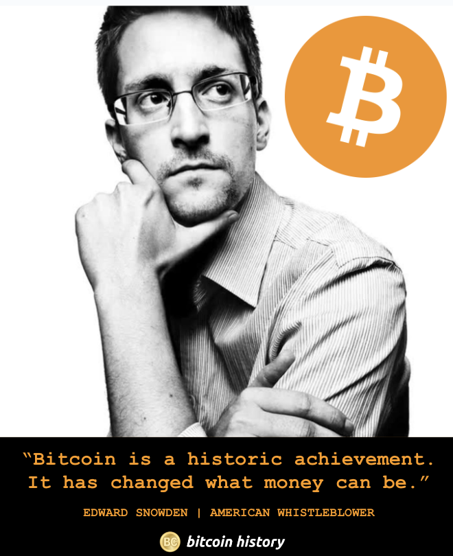 GeneBitcoi278's tweet photo. ✨ 11 years ago today, Ed Snowden used #Bitcoin to pay for servers that would help expose the US government's illegal mass surveillance of citizens.

A courageous act by an American patriot. 

Buy Bitcoin. Free Snowden ✊ https://t.co/QFw04ZzUT3
