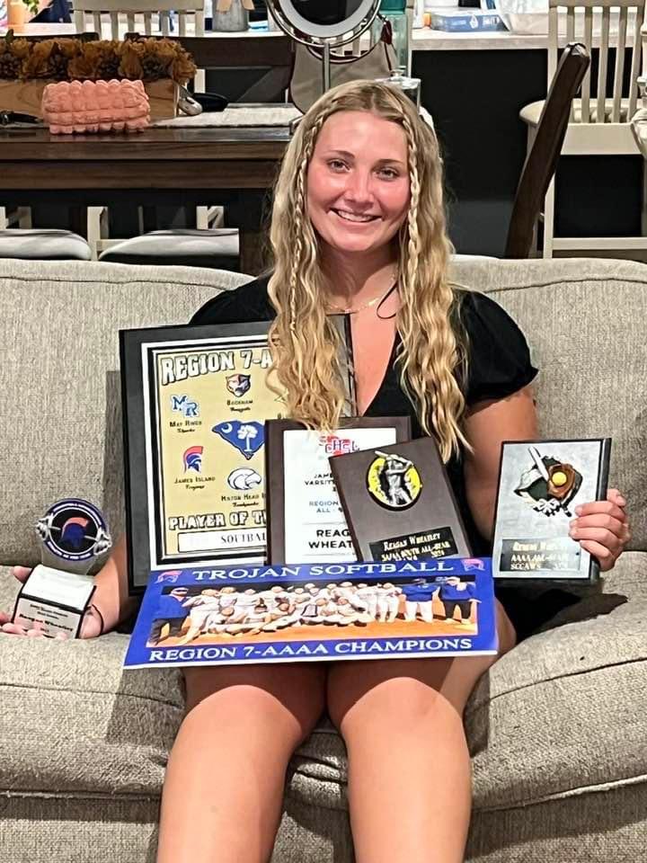 Jesse Wheatley (@wheato42) on Twitter photo Hard work paying off again for Reagan!So proud of her determination. All-state, SC N vs S game, All-Region, Region Player of the Year, Team MVP, Strength and Conditioning Athlete of the Year, & nominated for Female Athlete of the Year.
@FPNationlGroves <a href="/BPCC_Softball/">BPCC Softball</a> <a href="/kulika17/">Curt Williams</a> Hard work paying off again for Reagan!So proud of her determination. All-state, SC N vs S game, All-Region, Region Player of the Year, Team MVP, Strength and Conditioning Athlete of the Year, & nominated for Female Athlete of the Year.
@FPNationlGroves <a href="/BPCC_Softball/">BPCC Softball</a> <a href="/kulika17/">Curt Williams</a>