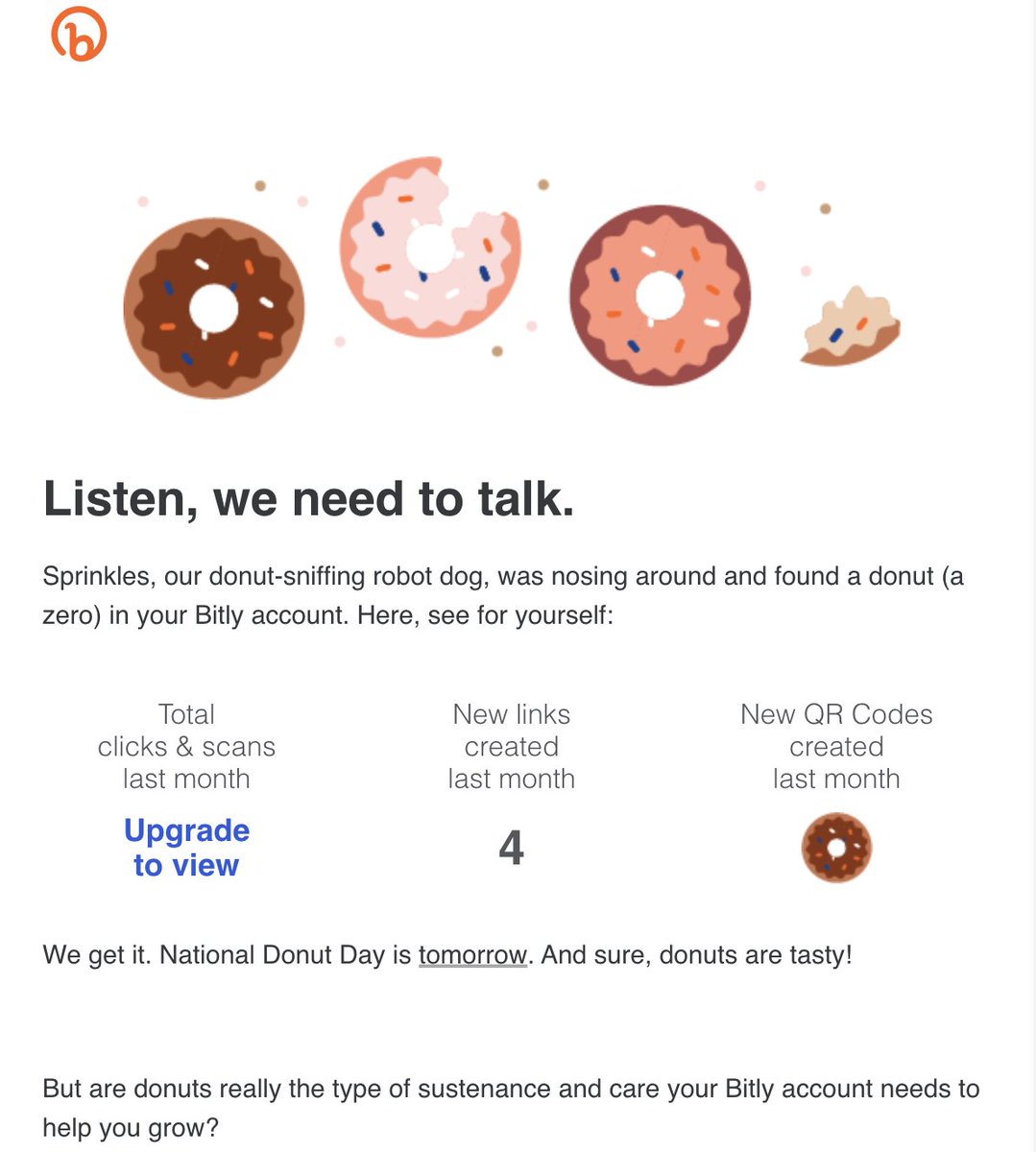 Digitangle's tweet image. Wow, @Bitly, this was intriguing and funny! I&apos;m half posting this as a note to myself as inspiration for next year... it&apos;ll take me a year to find an excuse!