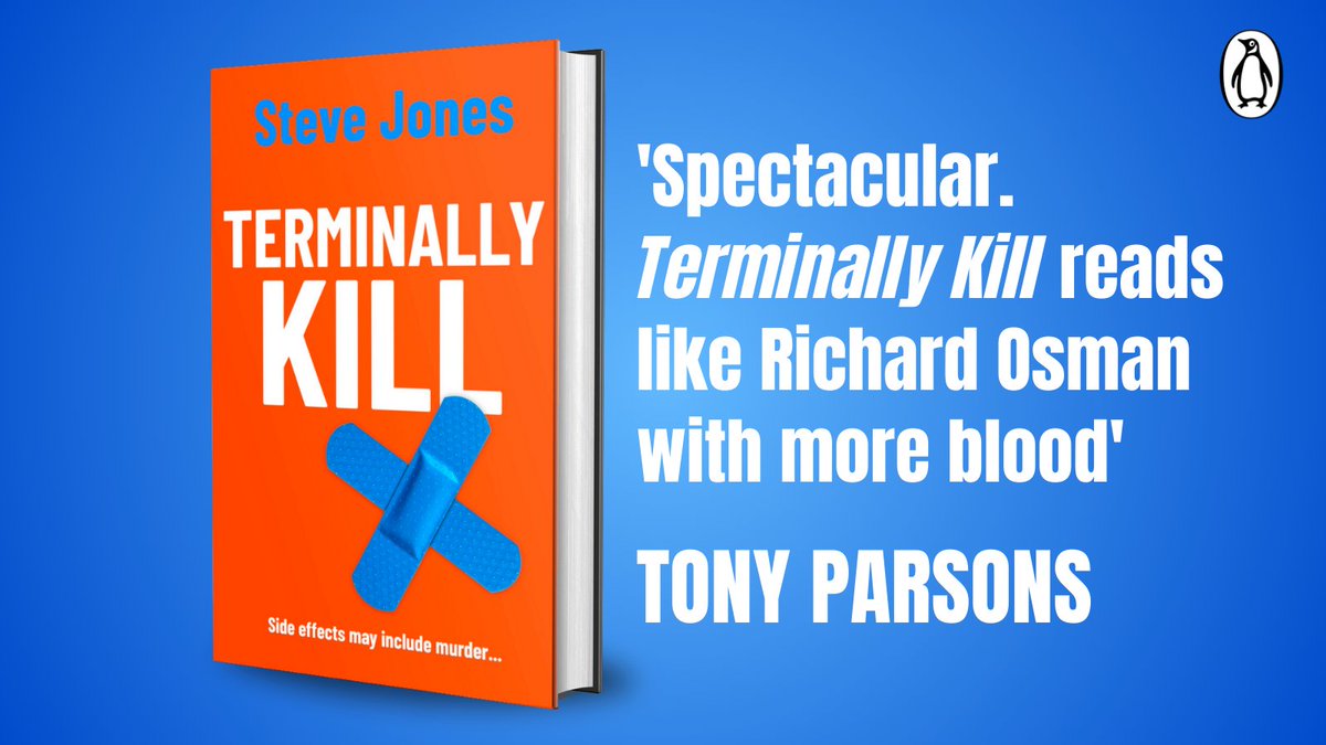 MichaelJBooks's tweet photo. Who says cancer makes you the victim? Join Ray on his quest for vigilante justice

'Spectacular. Terminally Kill reads like Richard Osman with more blood' TONY PARSONS

#TerminallyKill by @stevejones, preorder your copy now: https://t.co/EkOERzqePs https://t.co/C8SpiYYvh1