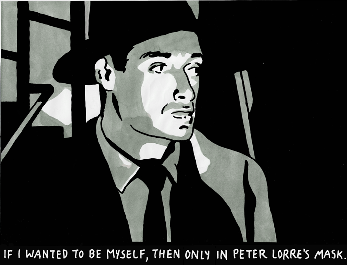 FrankNikol1's tweet photo. If I wanted to be myself, then only in Peter Lorre's mask.
(Wenn ich ich selbst sein wollte, dann nur in der Maske von Peter Lorre.)
.
.
.
#drawing #contemporaryart #contemporarydrawing #franknikol #kunst #art #nikol #cartoon #onepicturestory #alswirnochsurrealistenwaren https://t.co/xm1Mde7FdJ