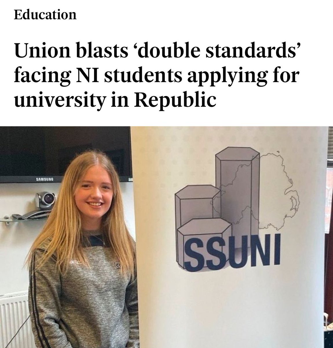 Leaving Cert grading hasn’t even started to move away from generous pandemic levels. Yet in NI, we are back to 2019 grading. This is unfair - students are already disadvantaged when applying down south, and this will only exacerbate the existing problems.
belfasttelegraph.co.uk/news/education…