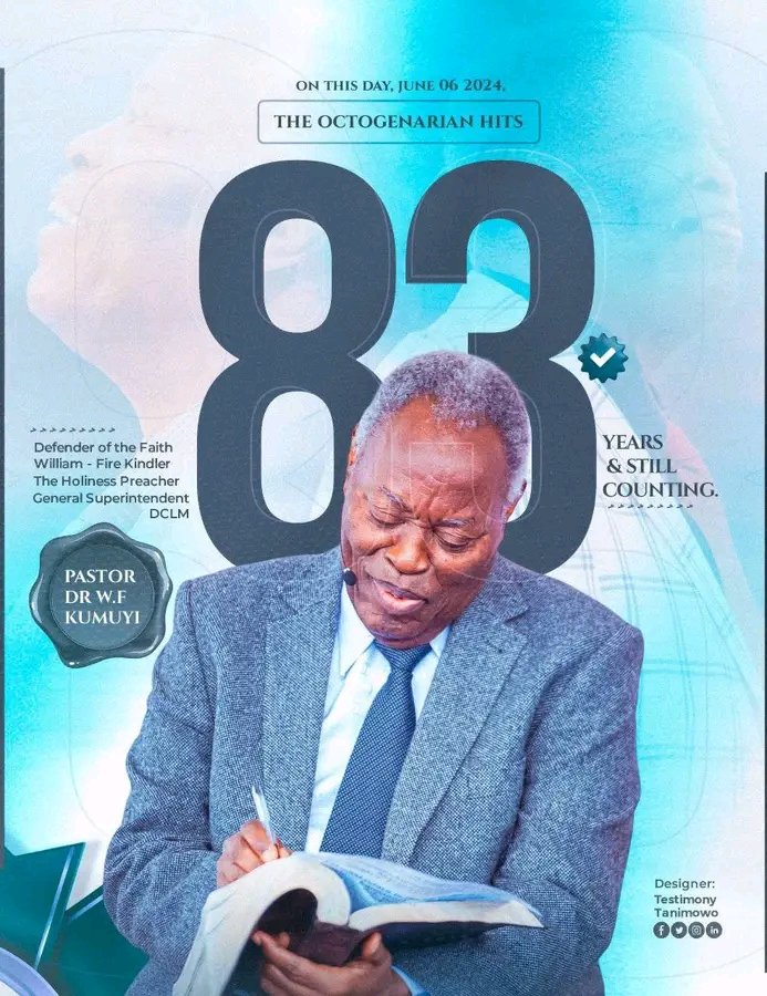 Immanuel1020's tweet photo. Kumuyi The Fire Kindler
The Defender Of Faith
God's General 
Octogenarian 
My dear Father in The Lord
The Kingpin
Holiness Preacher
Apostle with divine mandate and assignment 
Custodian of Deep Scriptural Insights 
Always Standing on the truth and for the truth
#Kumuyiat83 https://t.co/9N2P0Np0b8