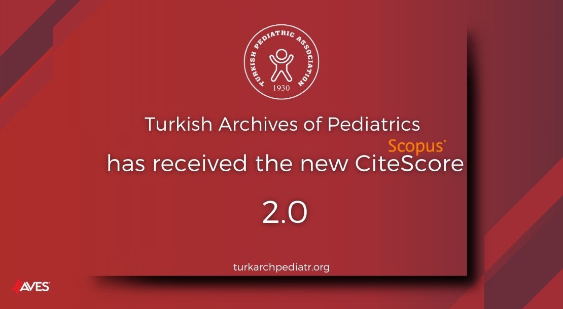 KasapcopurOzgur's tweet photo. Dergimiz, gözbebeğimiz “Turkish Archives of Pediatrics’in” bu yılki CiteScore değeri 1.5’tan 2.0’a yükseldi.   Onurlu ve kıvanç içindeyiz. @PediatriTurk https://t.co/bZTTEQcCTV