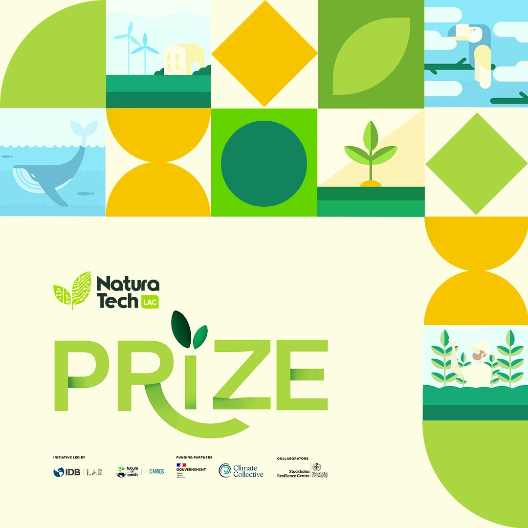 <a href="/IDB_Lab/">IDB Lab</a>, <a href="/CMinds/">CriminalMindsCorp</a>, <a href="/clim8collective/">Climate Collective</a>, and the French government (through the IDB's Natural Capital Lab) are proud to announce the <a href="/NaturaTech/">Naturatech sport</a> LAC Prize. ⬇️