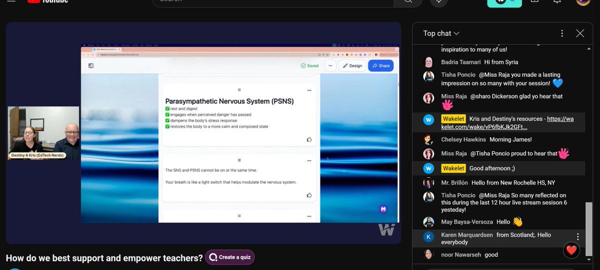 cheeyenny's tweet photo. marathon wakelet live
another session from @wakelet 
empowering teachers can help to motivate and encourage teachers to take on leadership roles
https://t.co/hNkx88V1pf
#WakeletCommunityWeek 2024 https://t.co/5ihjEN9H1a