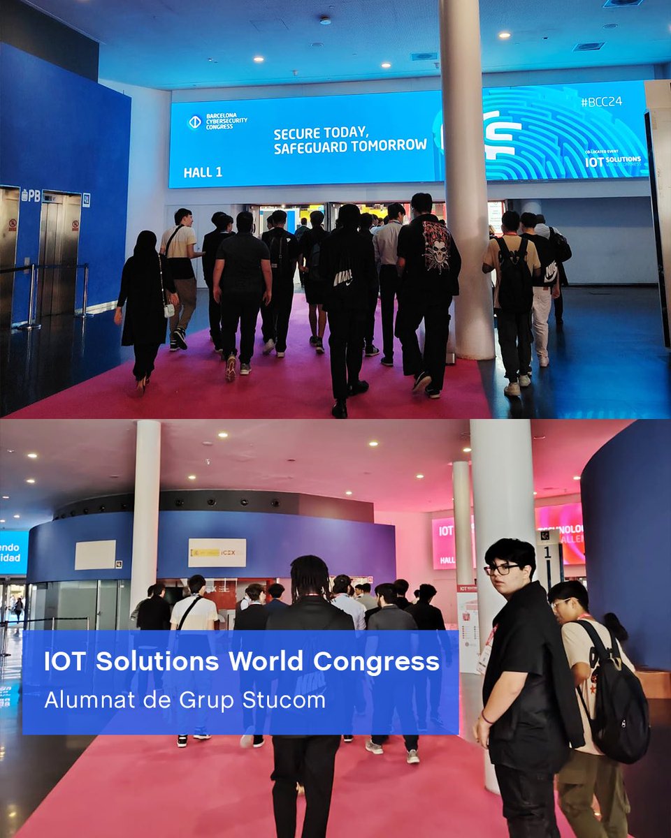 💻𝑰𝑶𝑻 𝑺𝒐𝒍𝒖𝒕𝒊𝒐𝒏𝒔 𝑾𝒐𝒓𝒍𝒅 𝑪𝒐𝒏𝒈𝒓𝒆𝒔𝒔🌍

L'alumnat de CFGM Sistemes Microinformàtics i Xarxes i de CFGS Administració de Sistemes Informàtics en Xarxa han tingut l'oportunitat d'assistir al 𝑰𝑶𝑻 𝑺𝒐𝒍𝒖𝒕𝒊𝒐𝒏𝒔 𝑾𝒐𝒓𝒍𝒅 𝑪𝒐𝒏𝒈𝒓𝒆𝒔𝒔.

#stucom #IOTSWC