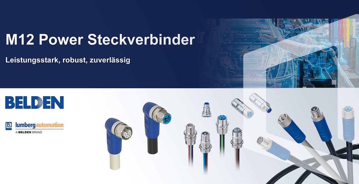 🚀 M12-Power-Steckverbinder von Belden Deutschland GmbH: Die Kraftpakete für Ihre Fertigungsprozesse! 🚀

Erfahren Sie mehr über die vielseitigen Einsatzmöglichkeiten

👉 bit.ly/3yQV5f3

#Industrie #Automation #Fertigung #Technologie #Steckverbinder