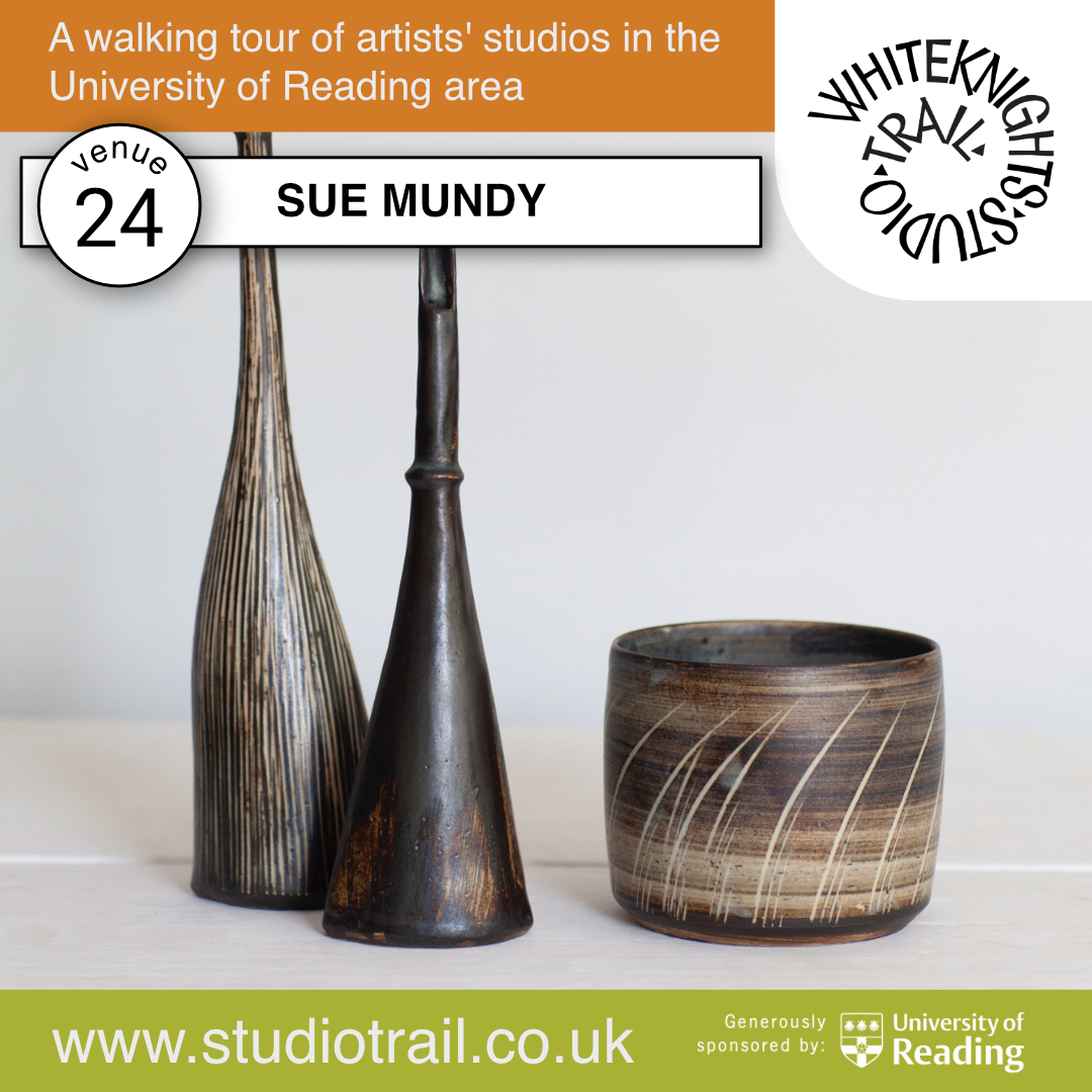 SUE MUNDY: CERAMICS
studiotrail.co.uk
Mark the 8th and 9th on your calendars. We look forward to seeing you.
 #wst2024 #whiteknightsstudiotrail #wstreadinguk #rdguk