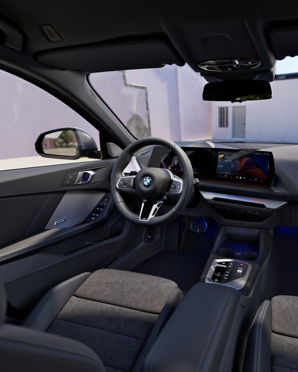 BMW's tweet image. A new interior language. Simplified, digitalized and fully connected.​

The new BMW 120.​
#BMW #1Series #THE1

Mandatory information according to german law ’Pkw-EnVKV’ based on WLTP: energy consumption combined: 6,0-5,3 l/100 km; CO₂ emissions combined: 135-121 g/km;