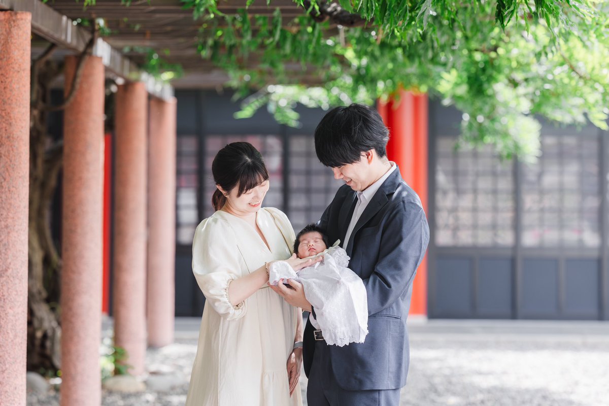 先日のお宮参りの写真もアルバムに入れたよ☺️💐