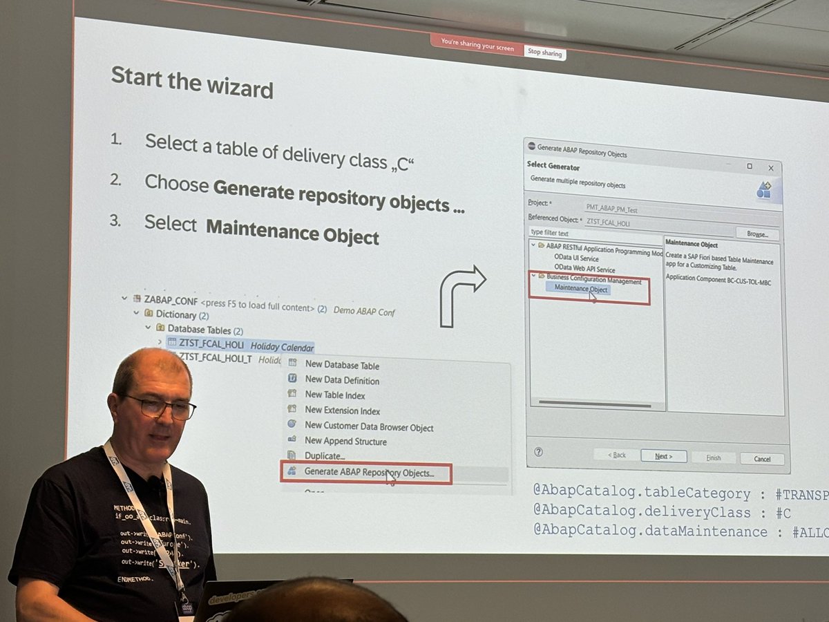 fabiopagoti's tweet photo. @anfisc (aka the #ABAP Noah) has announced the second Deluge in #Fiori development
First #SEGW was vanished and now #SM30 should be gone.
I am afraid many people will succumb.
Please enter in the arc of using Business Configuration Management and Code Generators
#ABAPConf https://t.co/QwRpZMZ6Iq
