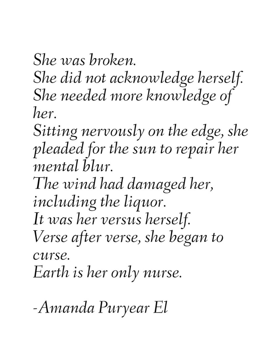 amanda_puryear's tweet photo. She...
#poetrycommunity #poetrylovers #poetry #knowledge #knowledgeispower #knowledgeofself #selflove #knowledgeisfree #poetrythoughts #poetrydaily #poetrytribe #poetryauthor #poetryheals #poetrysociety https://t.co/tkK4pkLMS8