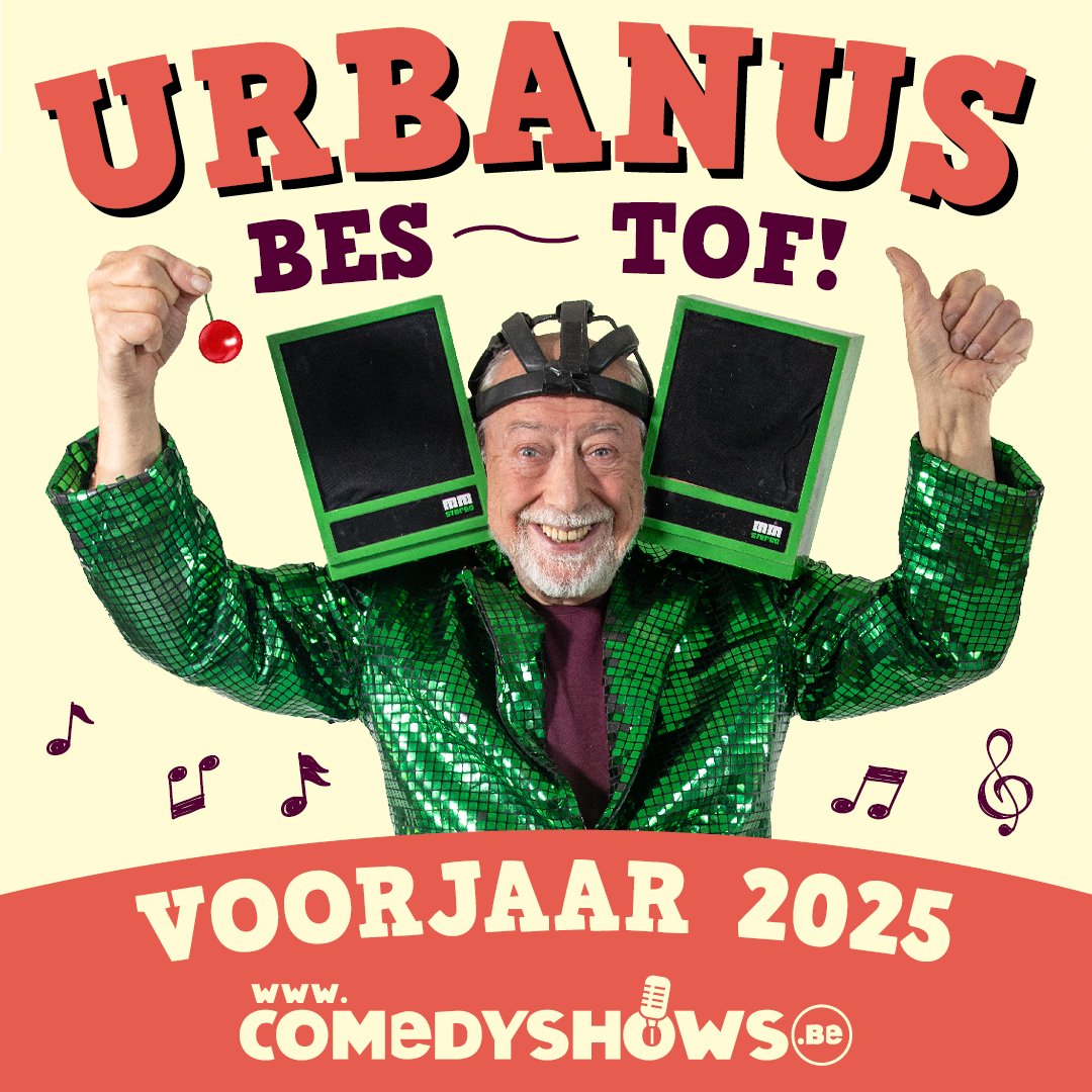 Terwijl veel mensen dachten dat Urbanus na zijn ‘BIS BIS BIS’ show zou stoppen, wil hij hen foppen en kondigt hij toch nog één keer een nieuwe show aan. En het is dé show waar iedereen op zit te wachten, want het wordt de ‘BES TOF’ tournee!

👉 comedyshows.be/urbanus